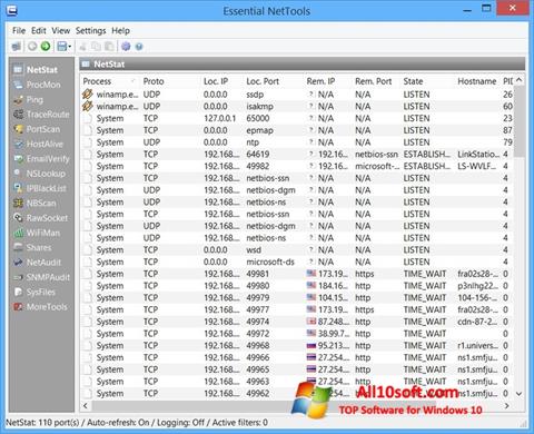 Ekran görüntüsü Essential NetTools Windows 10