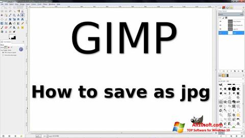 Ekran görüntüsü GIMP Windows 10