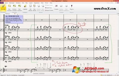 Ekran görüntüsü Sibelius Windows 10