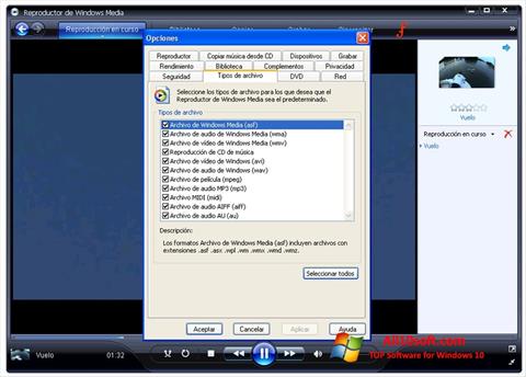 Ekran görüntüsü Windows Media Player Windows 10