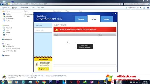 Ekran görüntüsü DriverScanner Windows 10