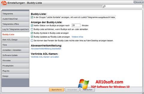 Ekran görüntüsü AOL Instant Messenger Windows 10