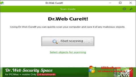Ekran görüntüsü Dr.Web CureIt Windows 10