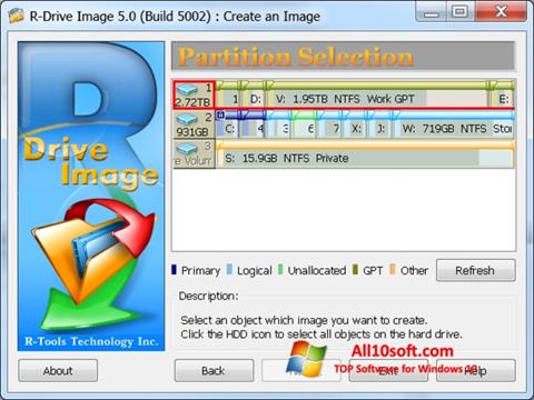 Ekran görüntüsü R-Drive Image Windows 10