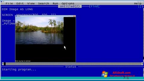 Ekran görüntüsü QBasic Windows 10