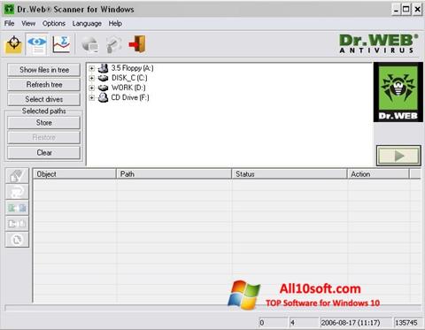 Ekran görüntüsü Dr.Web Windows 10