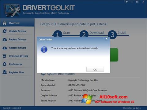Ekran görüntüsü Driver Toolkit Windows 10