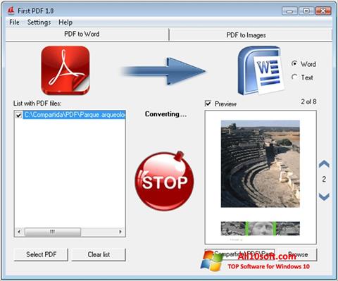 Ekran görüntüsü First PDF Windows 10