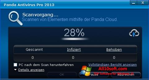 Ekran görüntüsü Panda Antivirus Pro Windows 10
