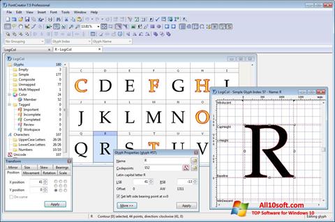 Ekran görüntüsü Font Creator Windows 10