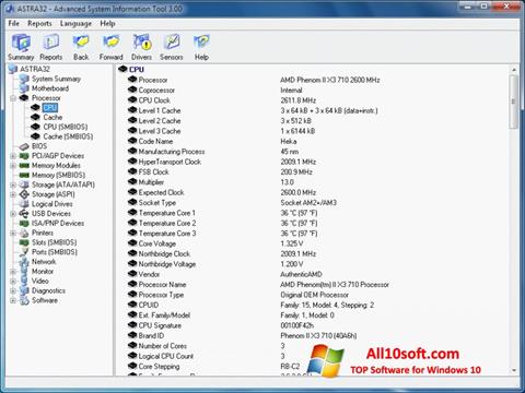 Ekran görüntüsü ASTRA32 Windows 10