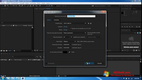 Ekran görüntüsü Adobe After Effects CC Windows 10