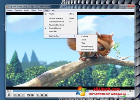 Ekran görüntüsü VLC Media Player Windows 10