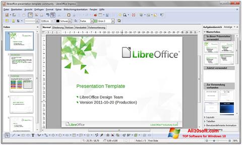 Ekran görüntüsü LibreOffice Windows 10