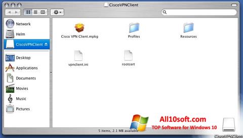 Ekran görüntüsü Cisco VPN Client Windows 10