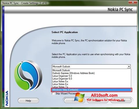 Ekran görüntüsü Nokia PC Suite Windows 10