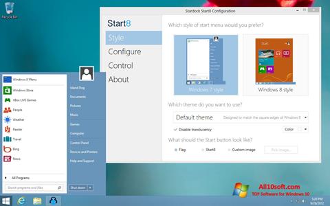 Ekran görüntüsü Start8 Windows 10