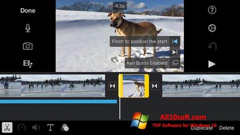 Ekran görüntüsü iMovie Windows 10