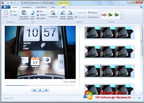 Ekran görüntüsü Windows Live Movie Maker Windows 10