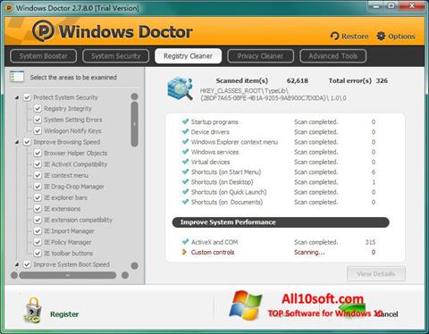 Ekran görüntüsü Windows Doctor Windows 10