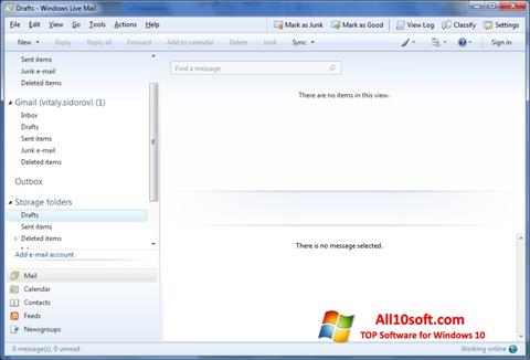 Ekran görüntüsü Windows Live Mail Windows 10
