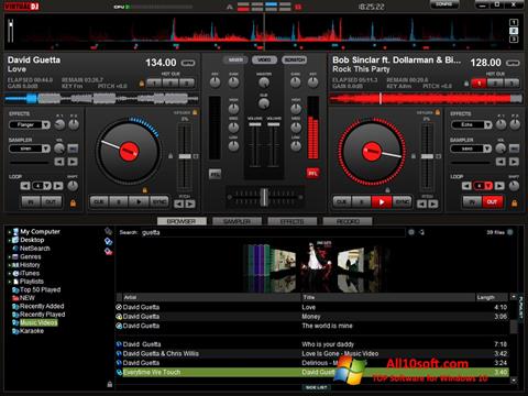 Ekran görüntüsü Virtual DJ Pro Windows 10