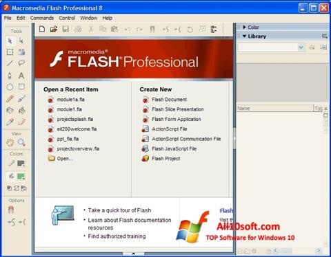 Ekran görüntüsü Macromedia Flash Player Windows 10