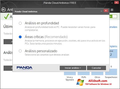 Ekran görüntüsü Panda Cloud Windows 10