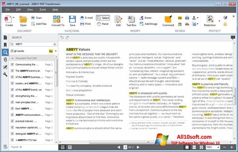 Ekran görüntüsü ABBYY PDF Transformer Windows 10