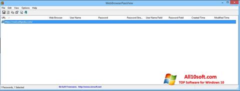 Ekran görüntüsü WebBrowserPassView Windows 10